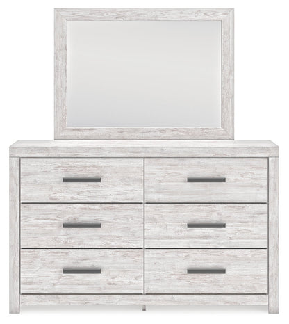 Cayboni Full Panel Bed, Dresser and Mirror