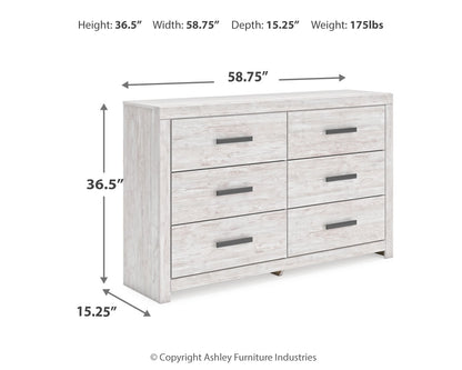 Cayboni Twin Panel Bed, Dresser and Chest