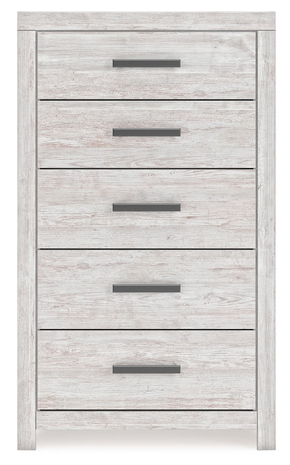Cayboni Twin Panel Bed, Dresser and Chest