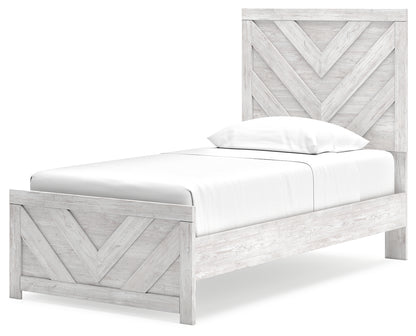 Cayboni Twin Panel Bed, Dresser and Chest