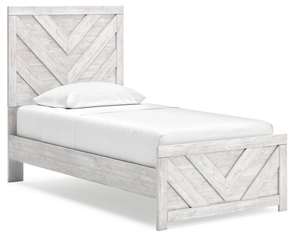 Cayboni Twin Panel Bed, Dresser and Chest
