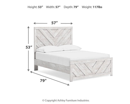 Cayboni Full Panel Bed, Dresser, Mirror and Nightstand