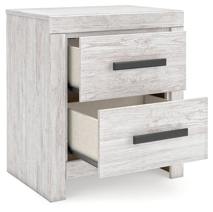Cayboni Full Panel Bed, Dresser, Mirror, Chest and 2 Nightstands
