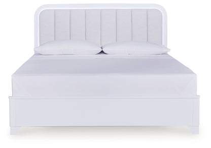 Jarlee King Upholstered Panel Bed