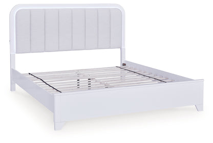 Jarlee King Panel Bed, Dresser, Mirror and Nightstand