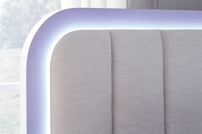 Jarlee King Upholstered Panel Bed