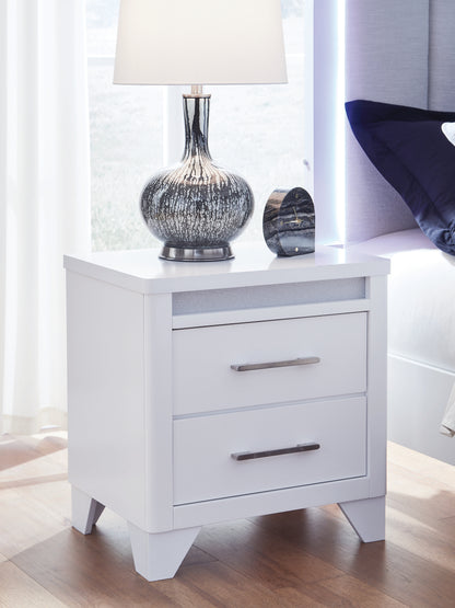 Jarlee King Panel Bed, Dresser, Mirror and Nightstand