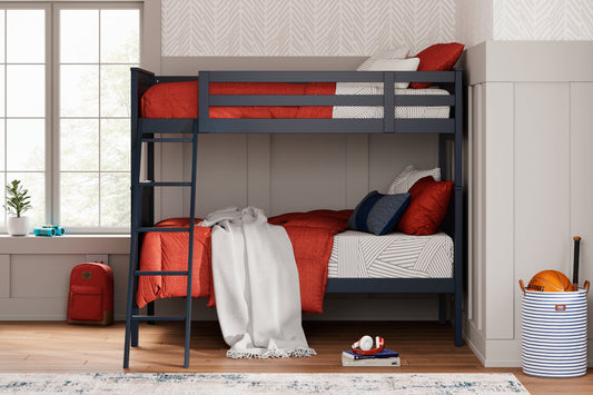 Nextonfort Twin over Twin Bunk Bed with Mattresses