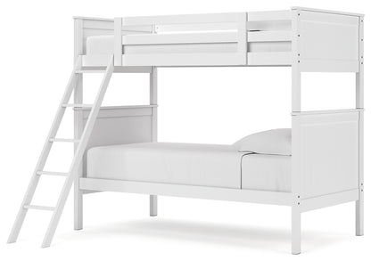 Nextonfort Twin over Twin Bunk Bed and 2 Twin Mattresses