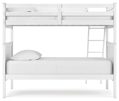 Nextonfort Twin over Twin Bunk Bed and 2 Twin Mattresses