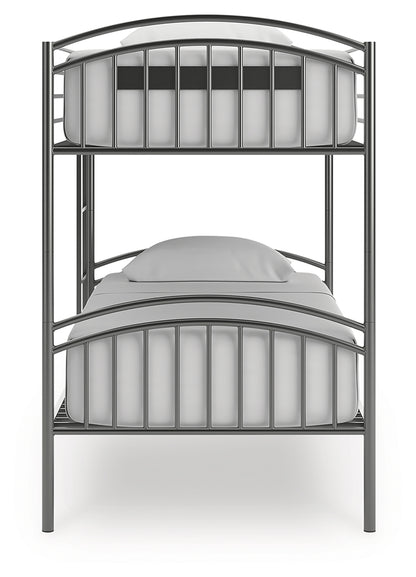 Lanceburg Twin over Twin Bunk Bed and 2 Mattresses