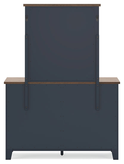 Landocken Full Panel Bed, Dresser and Mirror