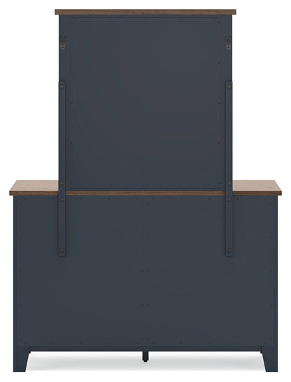 Landocken Twin Panel Bed, Dresser and Mirror
