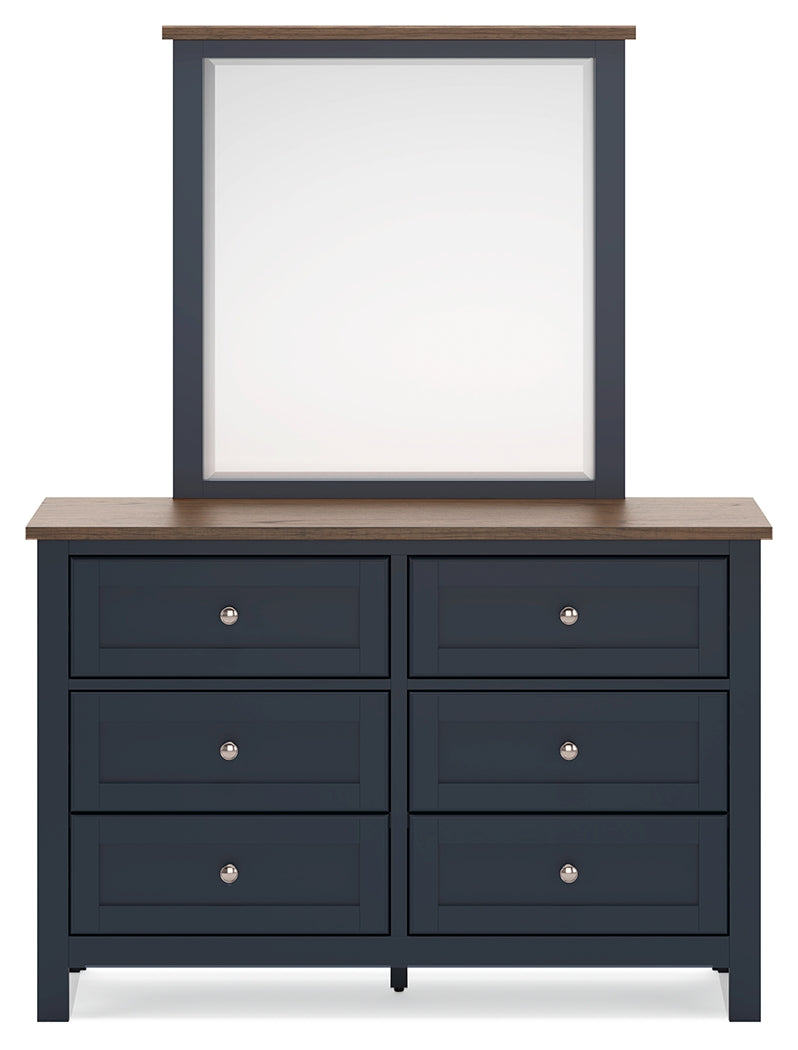 Landocken Full Panel Bed, Dresser and Mirror