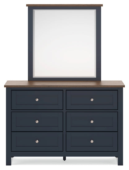 Landocken Full Panel Bed, Dresser and Mirror