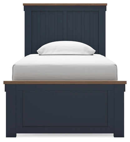Landocken Twin Panel Bed, Dresser and Mirror