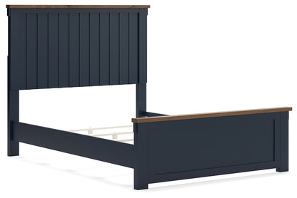Landocken Full Panel Bed, Dresser and Mirror