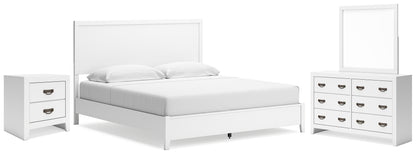 Binterglen King Panel Bed, Dresser, Mirror and Nightstand