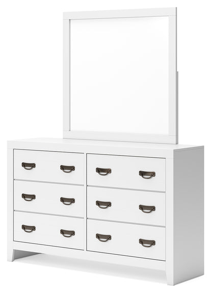 Binterglen Twin Panel Bed, Dresser, Mirror, Chest and 2 Nightstands