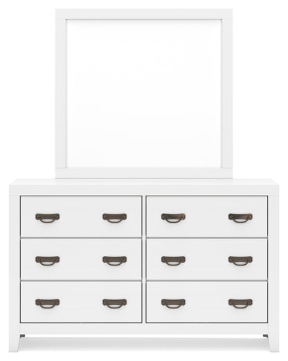 Binterglen Twin Panel Bed, Dresser, Mirror, Chest and 2 Nightstands