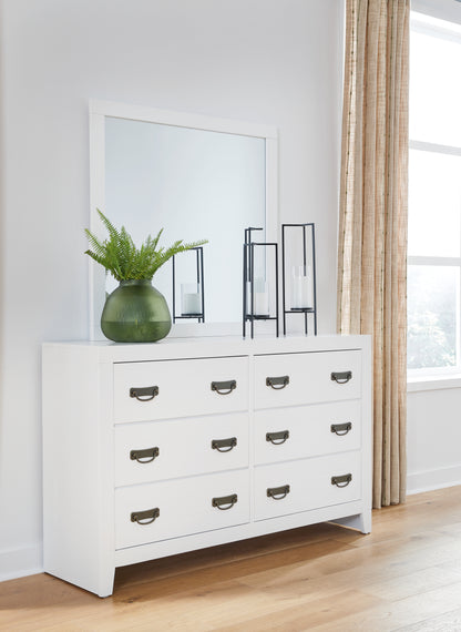 Binterglen Twin Panel Bed, Dresser, Mirror, Chest and 2 Nightstands