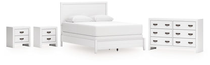 Binterglen Queen Panel Bed, Dresser and 2 Nightstands