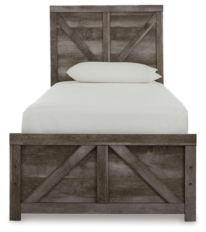 Wynnlow Twin Panel Bed, Dresser and Nightstand