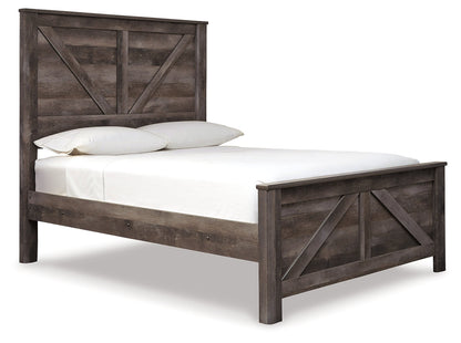 Wynnlow Queen Crossbuck Panel Bed, Chest and Nightstand