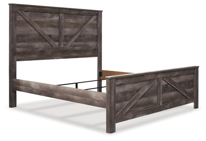 Wynnlow King Crossbuck Panel Bed