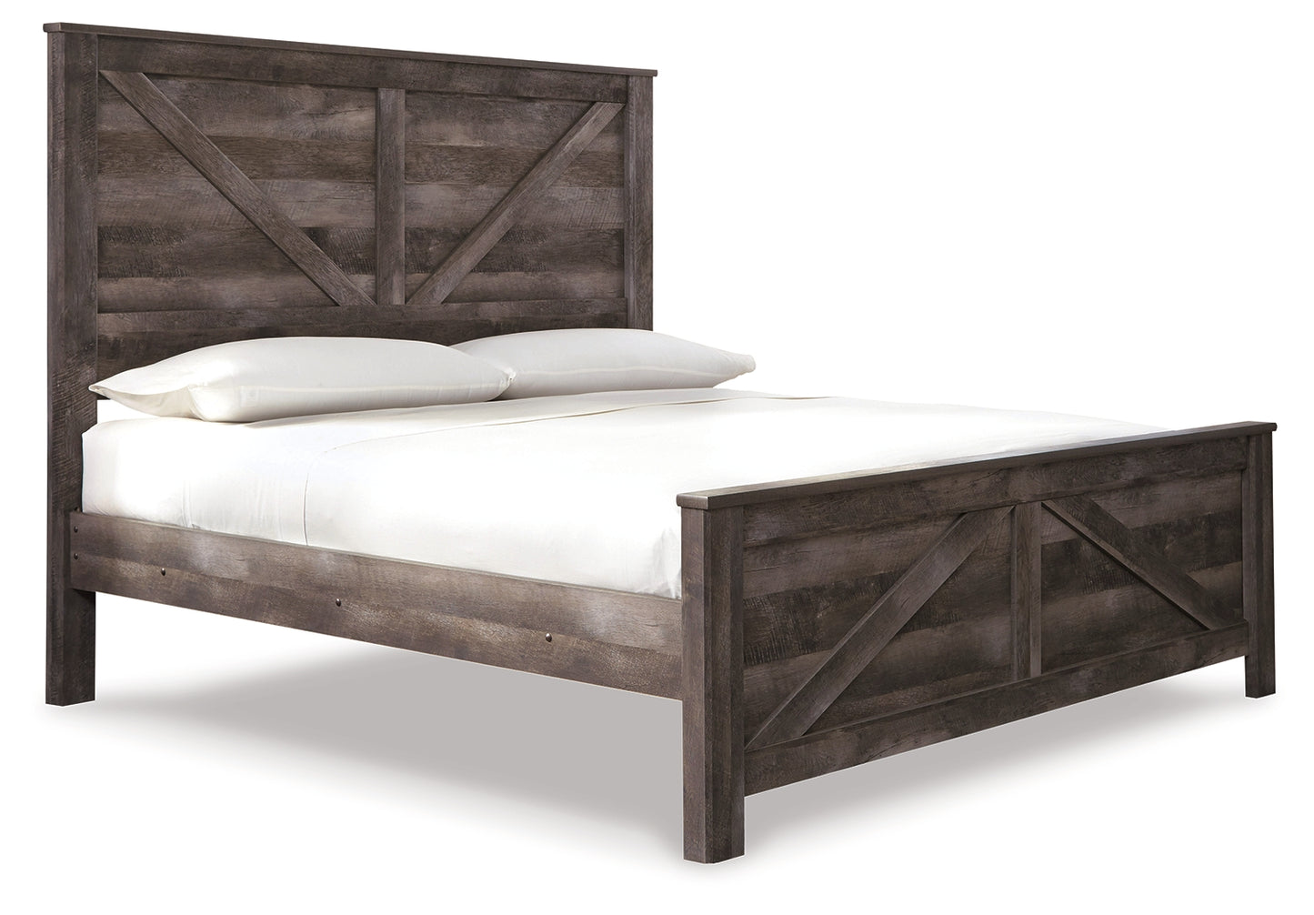 Wynnlow King Crossbuck Panel Bed