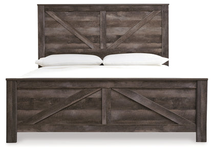 Wynnlow King Crossbuck Panel Bed