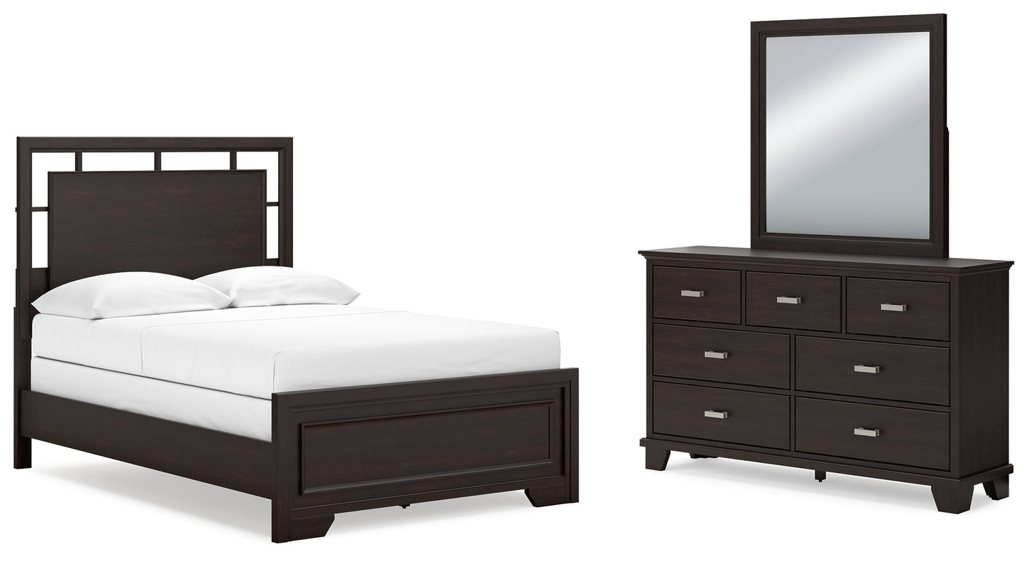 Covetown Full Panel Bed, Dresser and Mirror