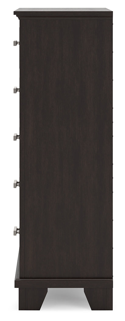 Covetown Full Panel Bed, Chest and Nightstand