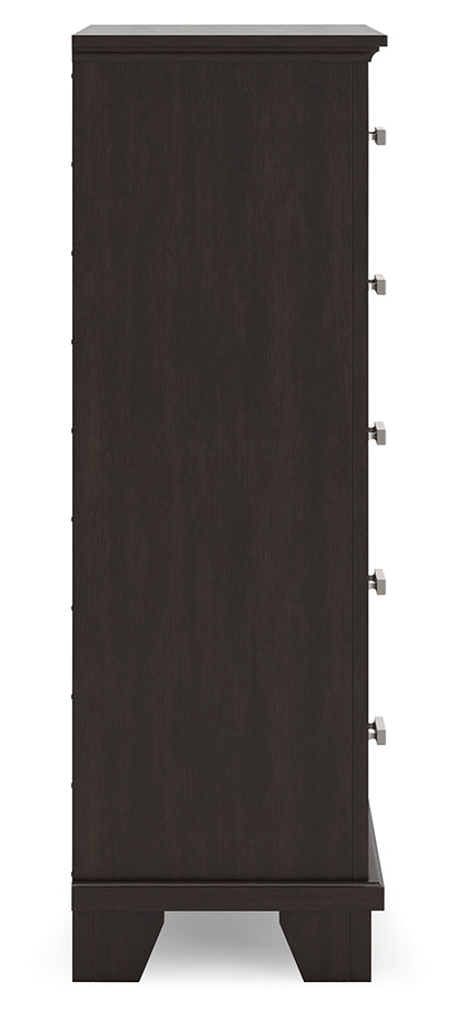 Covetown Full Panel Bed, Chest and Nightstand
