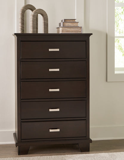 Covetown Full Panel Bed, Chest and Nightstand