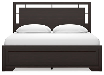Covetown King Panel Bed, Dresser and Mirror