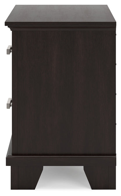 Covetown Queen Panel Bed and Nightstand