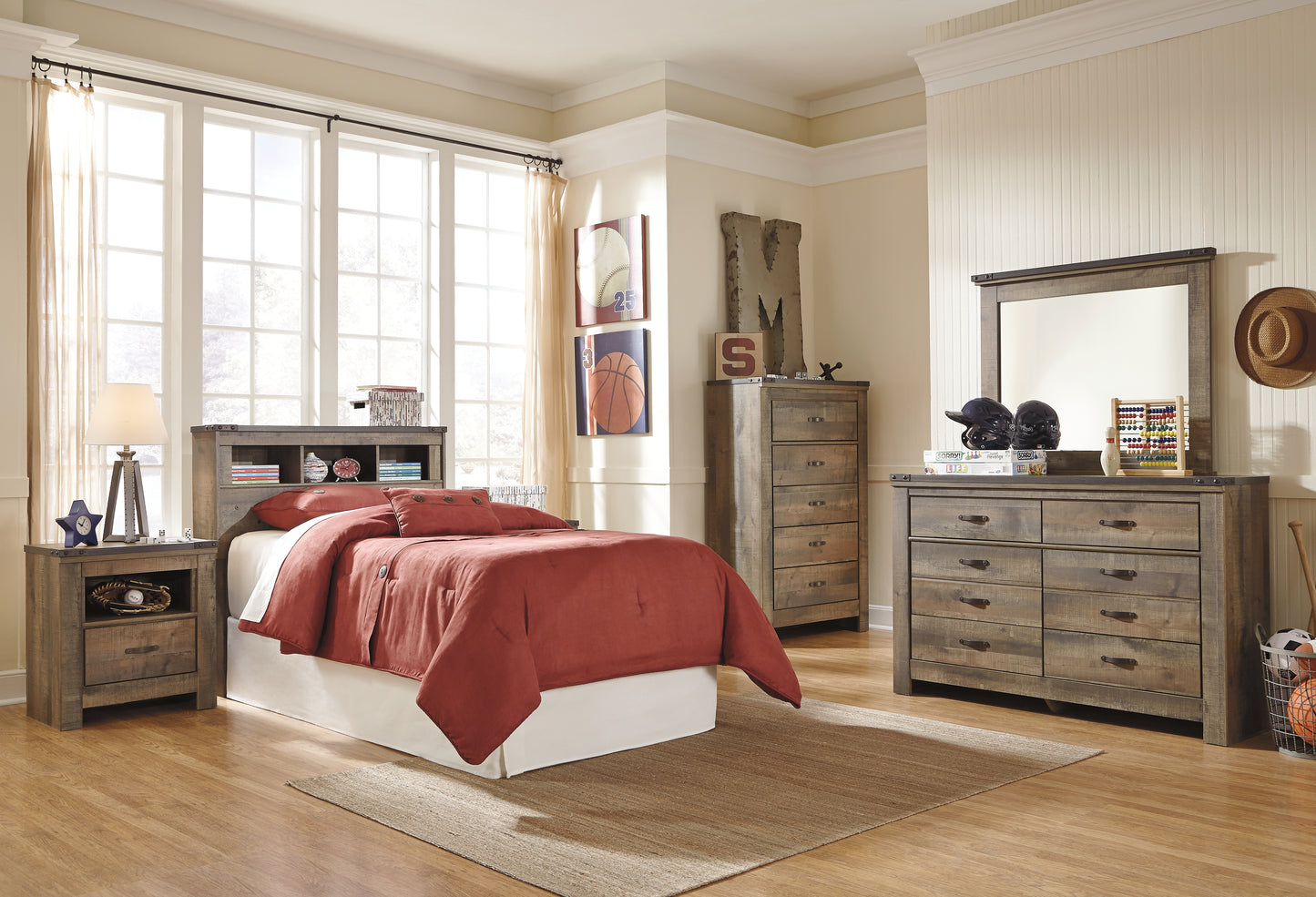 Trinell Twin Bookcase Headboard