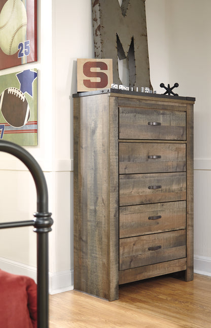 Trinell King Panel Bed, Chest and 2 Nightstands
