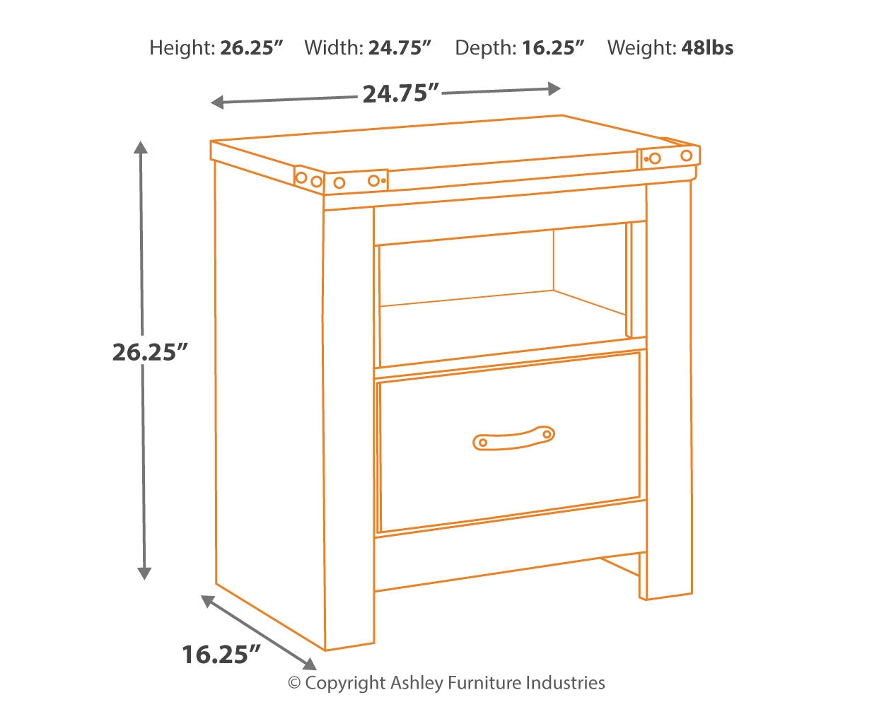 Trinell Nightstand