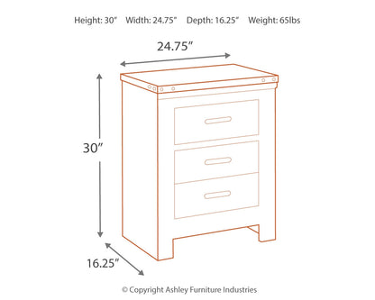 Trinell King Panel Bed and Nightstand