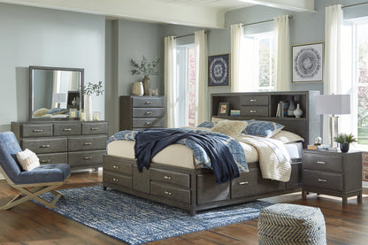 Caitbrook Queen Storage Bed, Dresser and Mirror