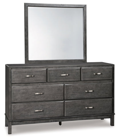 Caitbrook California King Storage Bed, Dresser, Mirror and Chest