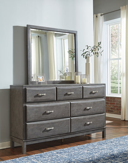 Caitbrook King Storage Bed, Dresser, Mirror, Chest and 2 Nightstands