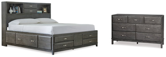 Caitbrook Queen Storage Bed and Dresser