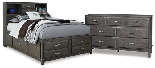 Caitbrook Full Storage Bed and Dresser