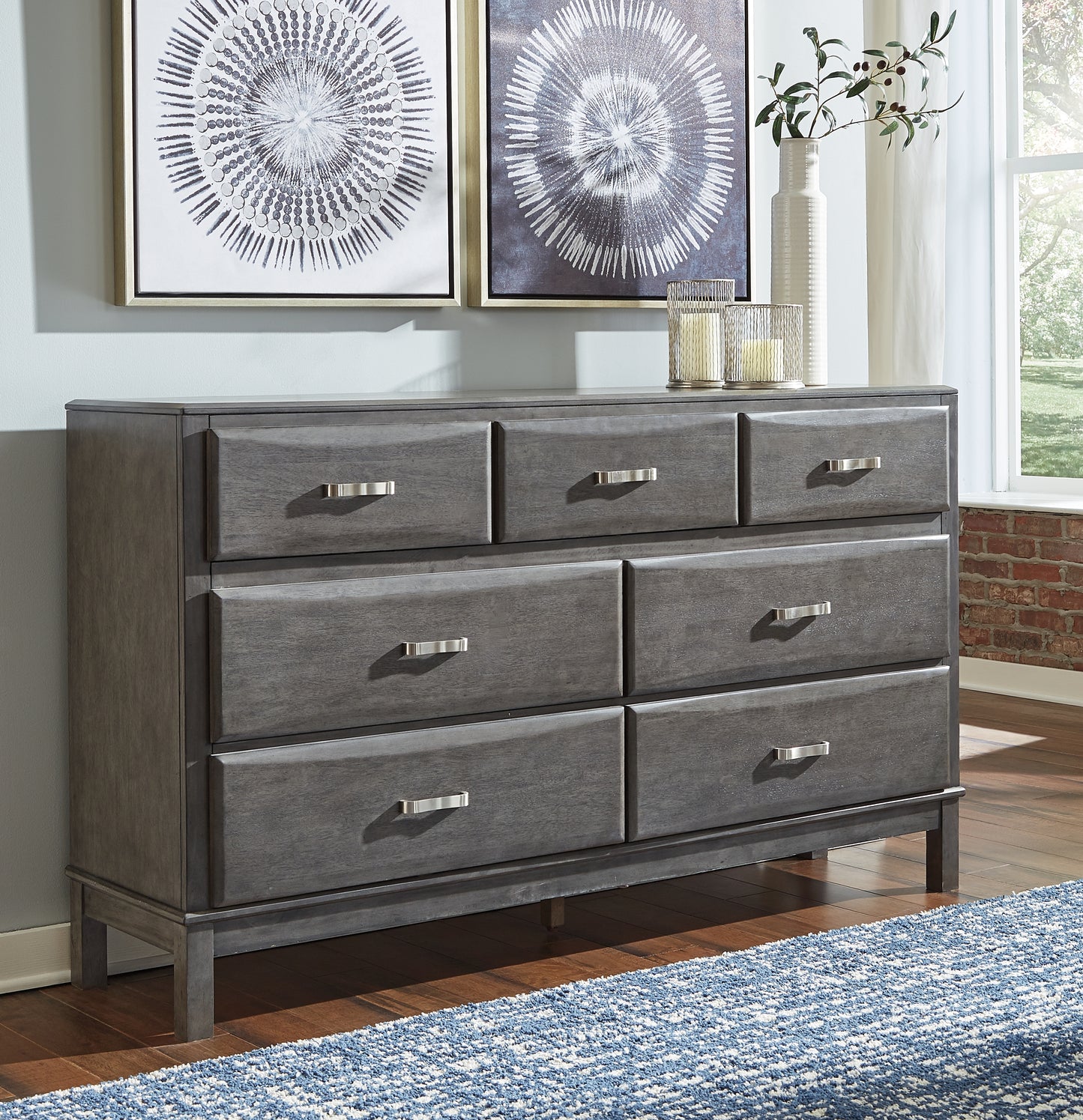 Caitbrook Queen Storage Bed, Dresser and 2 Nightstands