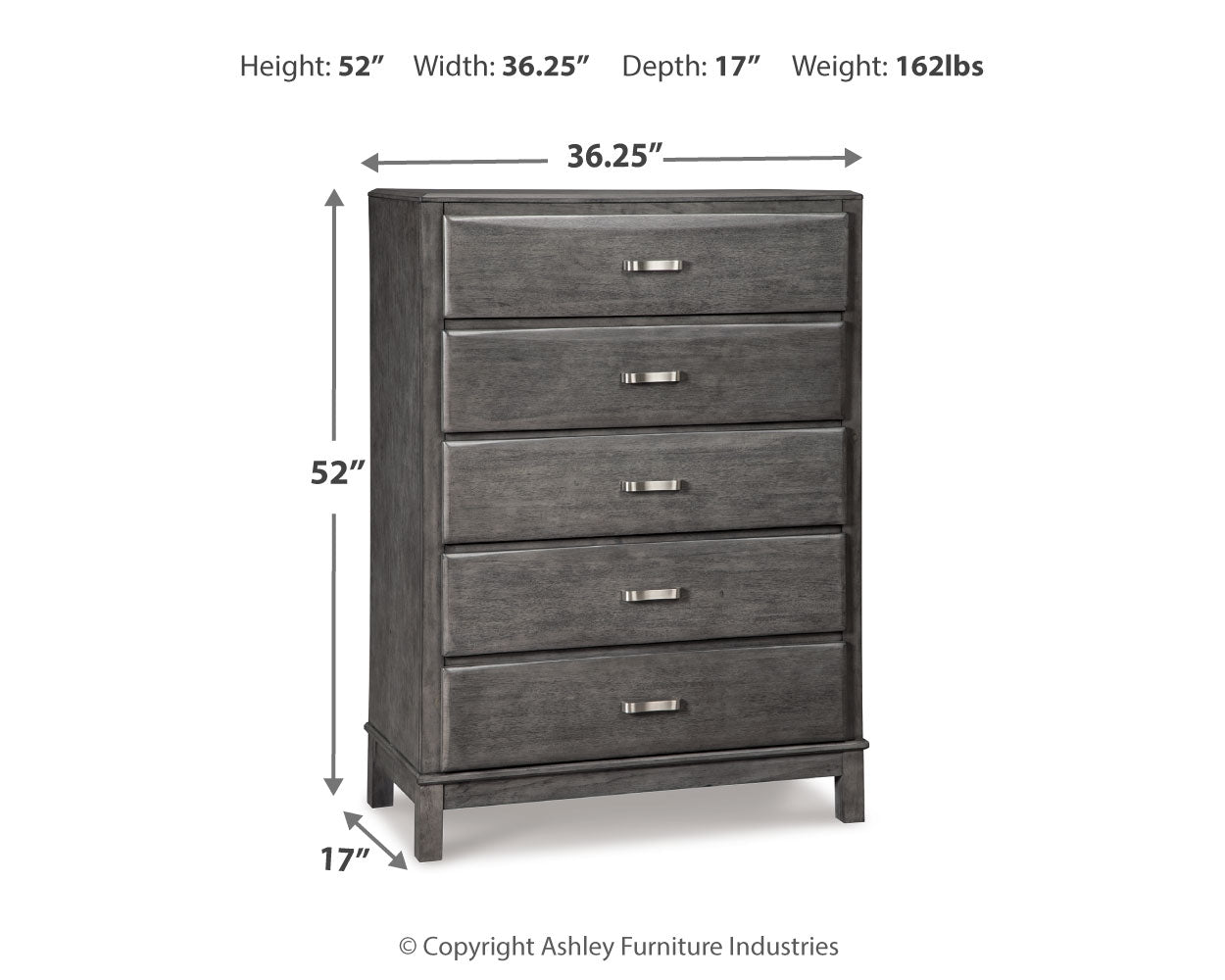 Caitbrook Queen Storage Bed, Dresser and Chest