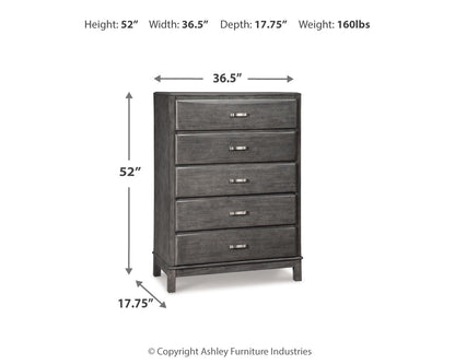 Caitbrook Queen Storage Bed, Dresser, Chest and 2 Nightstands