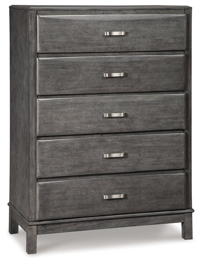 Caitbrook Queen Storage Bed, 2 Chests and 2 Nightstands